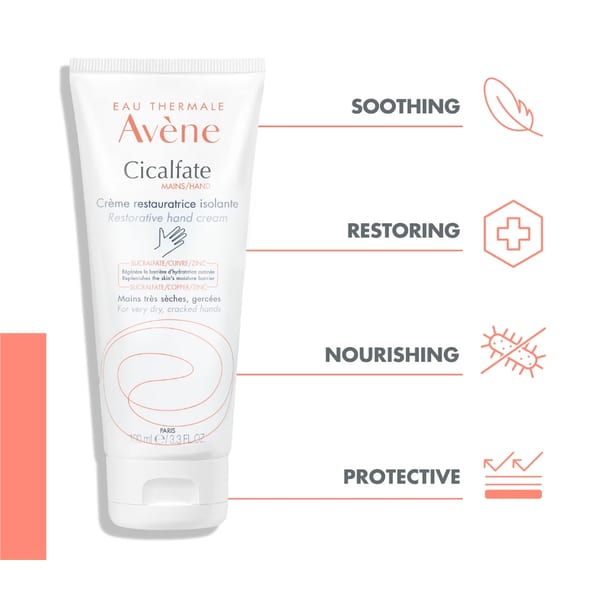 Avène Cicalfate+ مجموعة العناية بحاجز البشرة واليدين - اشتري 1 واحصلي على 1 مجاناً