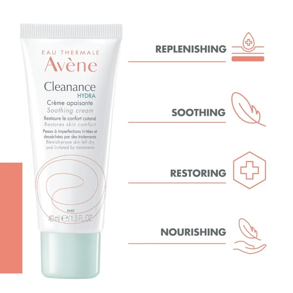 Avène Cleanance Hydra كريم مهدئ 40مل