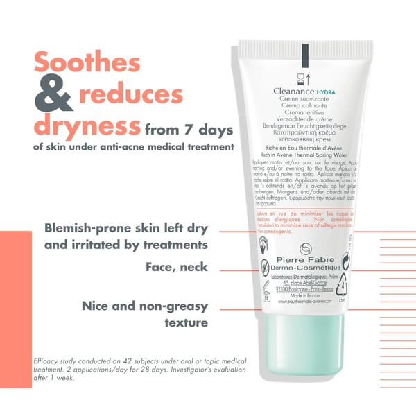 Avène Cleanance Hydra كريم مهدئ 40مل