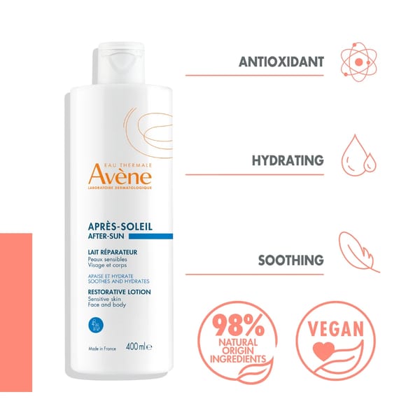 Avène Cleanance واقي الشمس SPF 50+ مع لوشن الإصلاح بعد الشمس من Avène