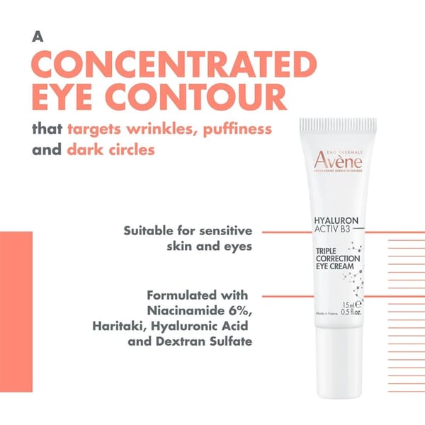 Avène Hyaluron Activ B3 كريم محيط العين 15مل