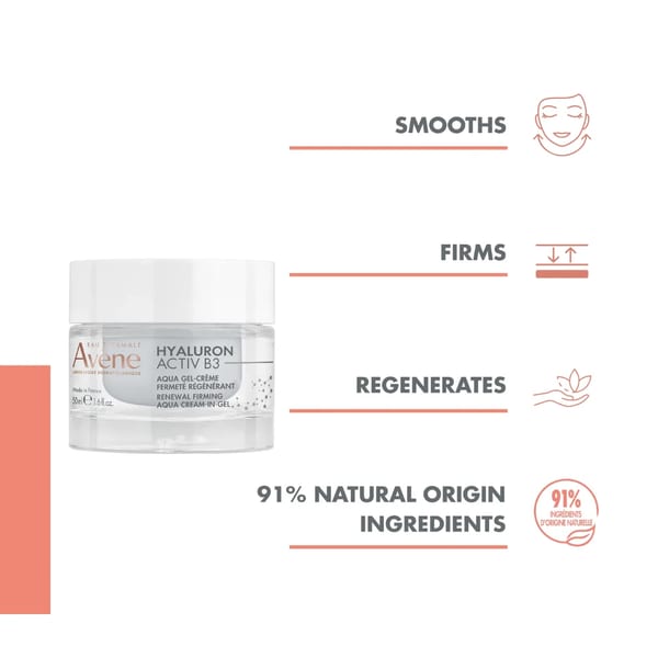 Avène Hyaluron Activ B3 كريم جل مائي مجدد وشادّ للبشرة