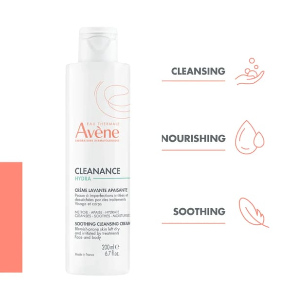 Avène Cleanance Hydra كريم التنظيف الملطف 200مل