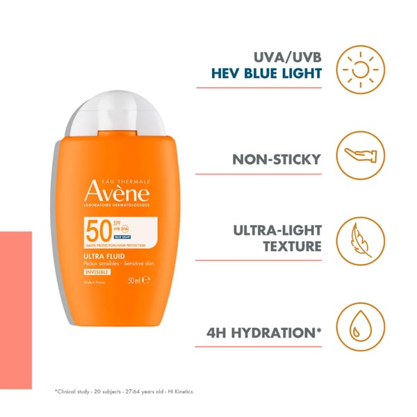 Avène Ultra Light Fluid Invisible SPF50 Sunscreen Buy 1 Get 1 Bundle