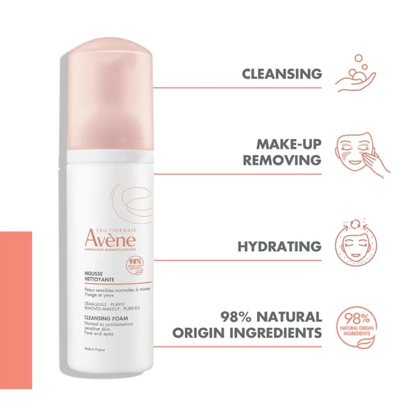 Avène Hydrance UV Light SPF 30 Emulsion و Avène Cleansing Foam عرض اشترِ 1 واحصل على 1 مع حقيبة