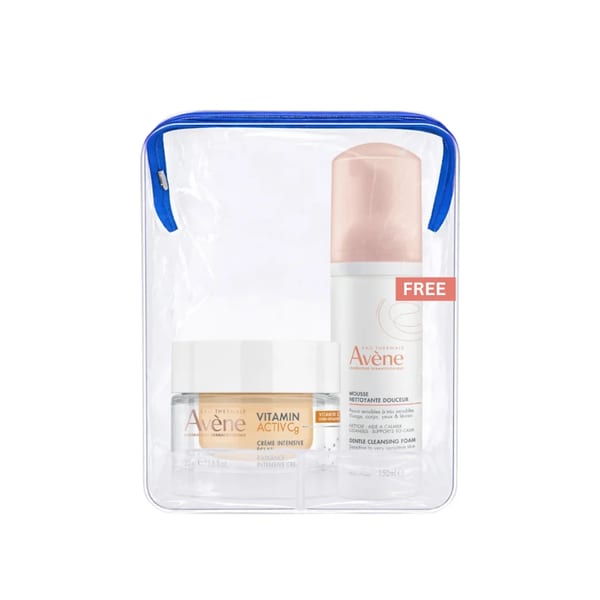مجموعة Avène Intensive Radiance Vitamin Activ Cg كريم ورغوة تنظيف Avène - اشتري 1 واحصلي على 1 كيس مجاني