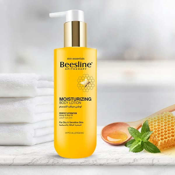 Beesline لوشن مرطب للجسم بالعسل وزيت الزيتون 400مل