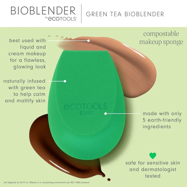 Eco Tools إسفنجة Green Tea Bioblender