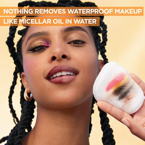 Garnier ماء ميسيلار غني بالزيت منظف للوجه ومزيل مكياج مقاوم للماء