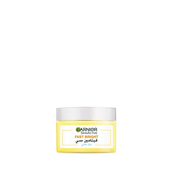 Garnier Skin Active Fast Bright Vitamin C Water Gel مرطب لترطيب يدوم 48 ساعة، مقاوم للبقع الداكنة 30مل