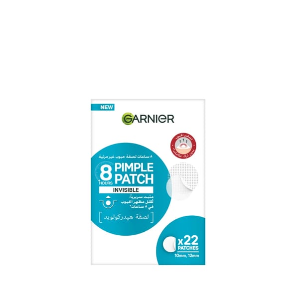 Garnier Skin Active Fast Clear Invisible Pimple Patch 8 Hours Hydrocolloid 22Patches