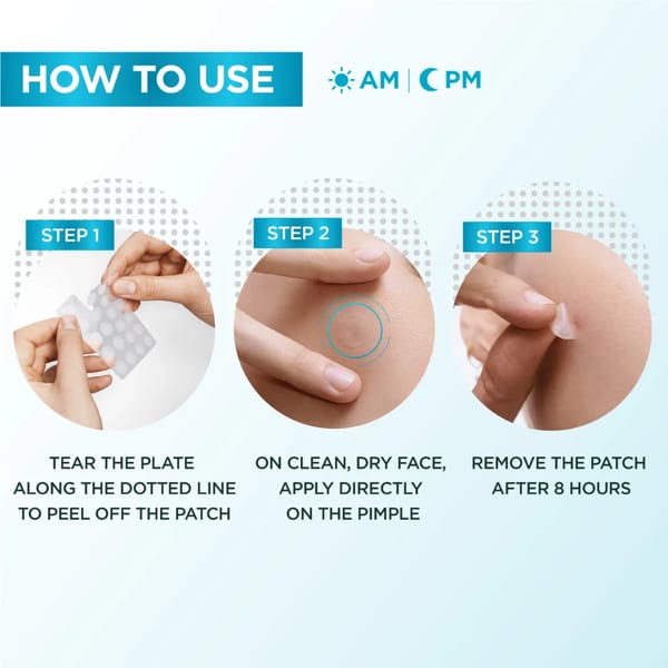 Garnier Skin Active Fast Clear Invisible Pimple Patch 8 Hours Hydrocolloid 22Patches