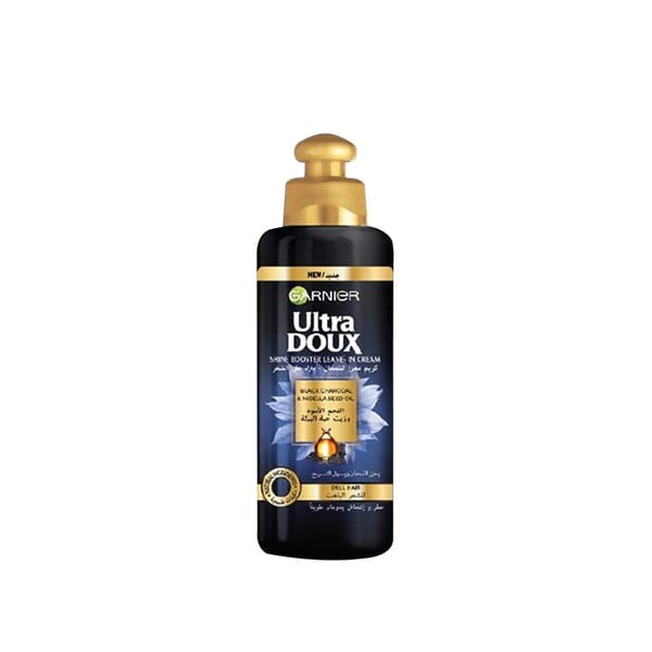 Garnier Ultra Doux Black Charcoal كريم العناية بدون شطف 200ml