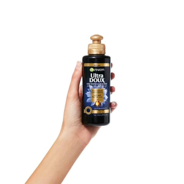 Garnier Ultra Doux Black Charcoal كريم العناية بدون شطف 200ml