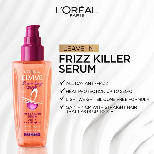 L'Oréal Paris Elvive Dream Long Straight سيروم مكافح التجعد - Black Cumin Oil & Micro Keratin