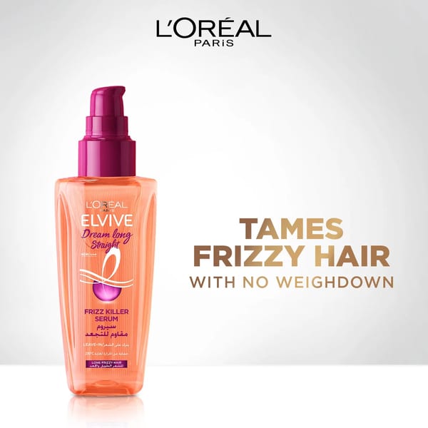 L'Oréal Paris Elvive Dream Long Straight سيروم مكافح التجعد - Black Cumin Oil & Micro Keratin