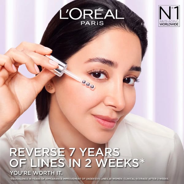 L'Oréal Paris, Hyaluron Expert Eye Serum, علاج محدد لمنطقة محيط العين للترطيب والامتلاء، مع حمض الهيالورونيك والكافيين، 20 مل