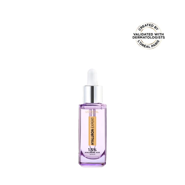 L'Oréal Paris, Hyaluron Expert سيروم للوجه، مع 1.5% حمض الهيالورونيك، لتقليل الخطوط الدقيقة، الترطيب وبشرة بمظهر شبابي، 30مل