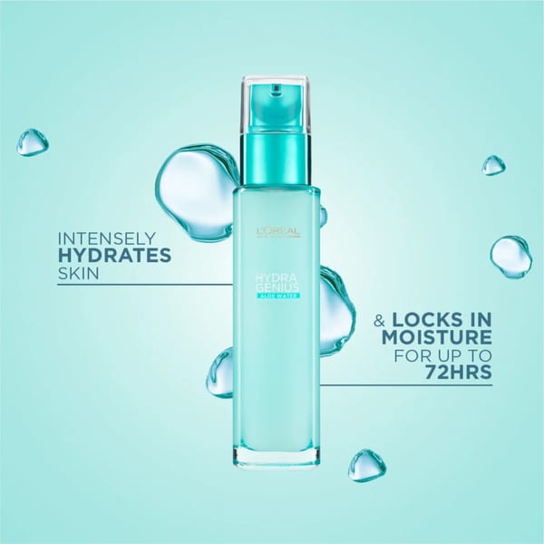 L'Oréal Paris, Hydra Genius, مرطب جل مائي للوجه، مع الألوفيرا، للبشرة الجافة والحساسة، 70مل