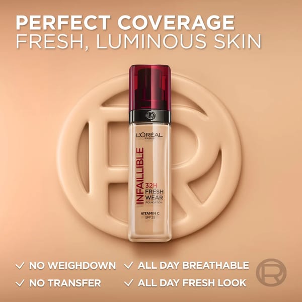 L'Oréal Paris Infaillible 32H Freshwear Liquid Foundation SPF25
