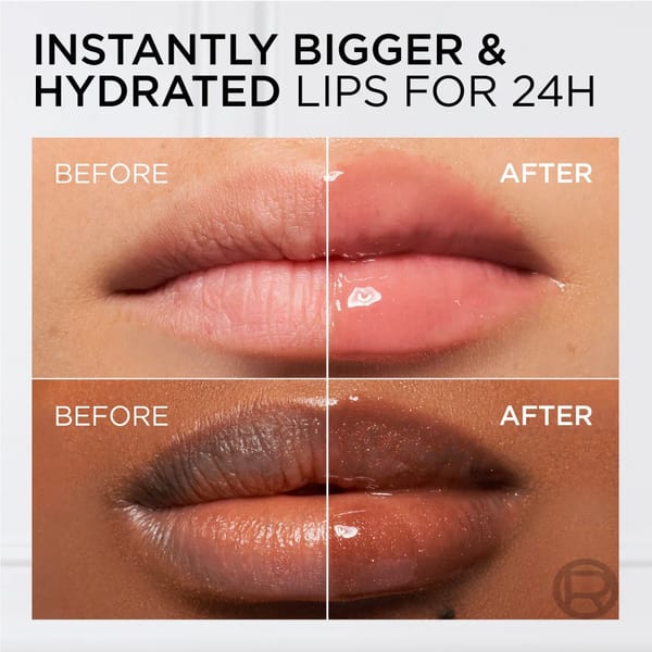 زيت الشفاه Plump Ambition Hyaluron من L’Oréal Paris، ترطيب يدوم 24 ساعة ولمعان ممتلئ