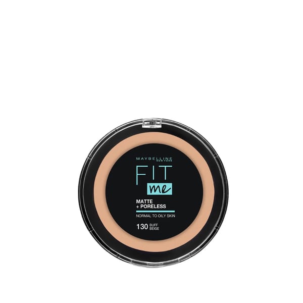 Maybelline New York Fit Me - بودرة بلمسة نهائية مطفية مثالية وتأثير يقلل المسام تدوم حتى 16 ساعة
