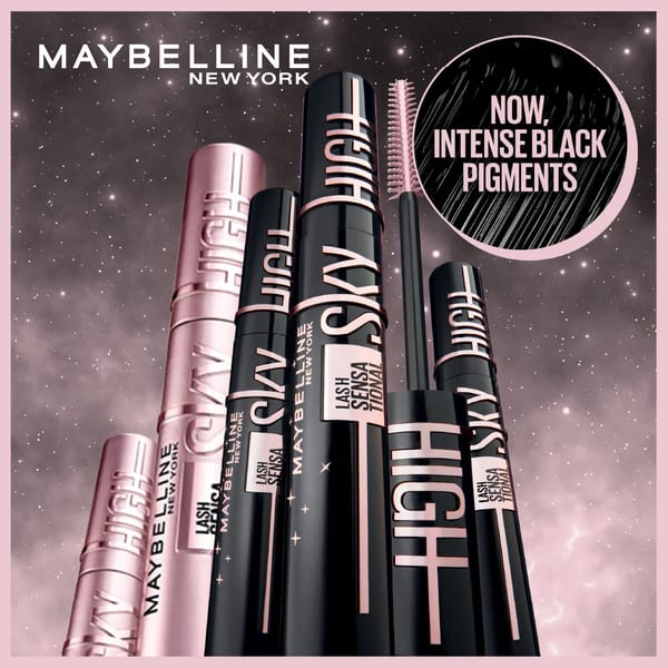 Maybelline Lash Sensational Cosmic Black Sky High لتكثيف وإطالة الرموش بلون أسود كثيف