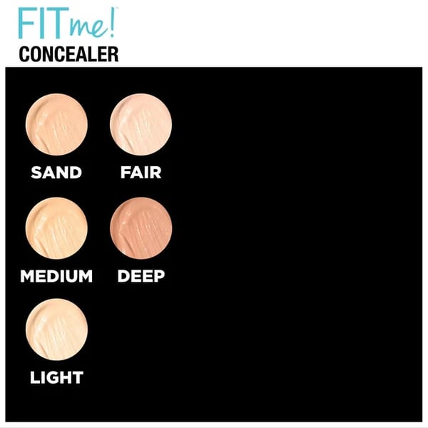 Maybelline New York خافي عيوب Fit Me تغطية طبيعية، خالٍ من الزيوت والعطور