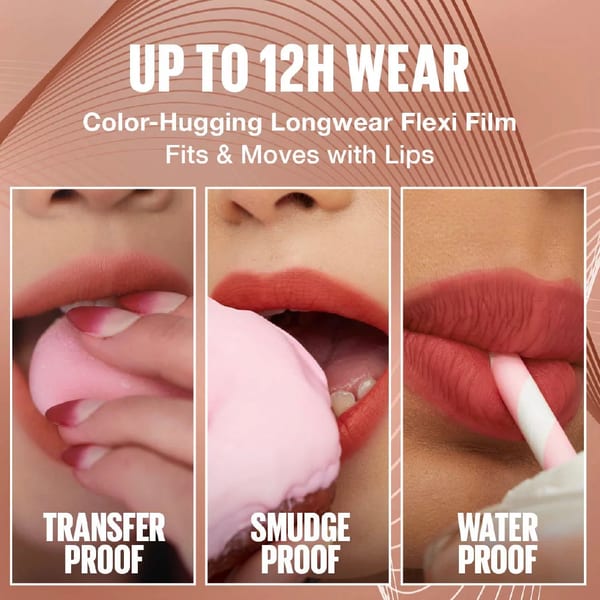 Maybelline Super Stay Teddy Tint Soft Blurred Matte Lip Tint | يدوم 12 ساعة، مقاوم للانتقال