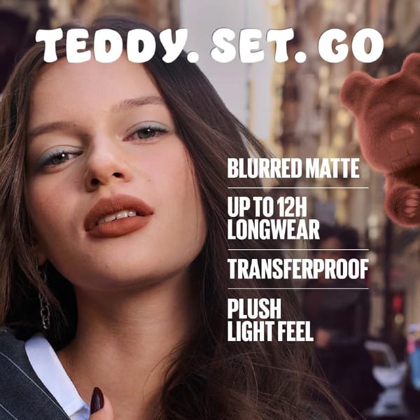 Maybelline Super Stay Teddy Tint Soft Blurred Matte Lip Tint | يدوم 12 ساعة، مقاوم للانتقال