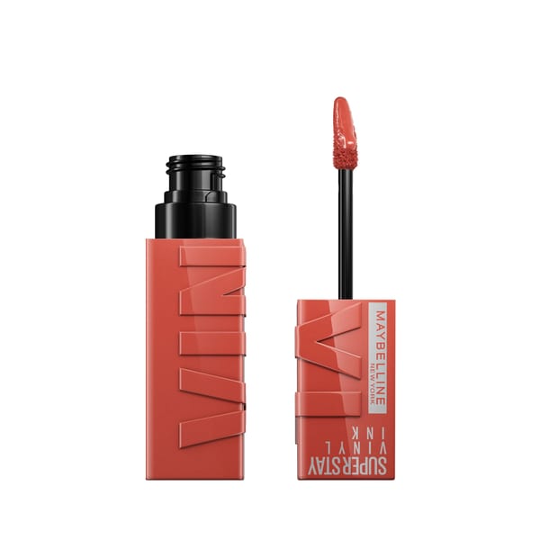 Maybelline New York Super Stay Vinyl Ink أحمر شفاه يدوم طويلاً 16 ساعة، لا يتلطخ، بلمعان فوري