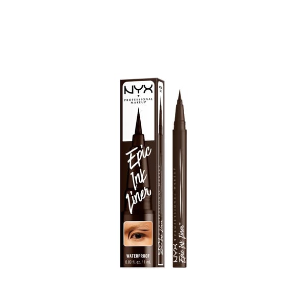 NYX Professional Makeup Epic Ink Liner, كريم أساس سائل مقاوم للماء، تركيبة نباتية، صبغة مكثفة