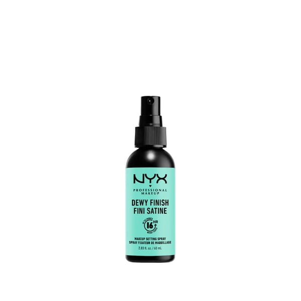 NYX Professional Makeup Dewy Finish, بخاخ تثبيت المكياج خفيف الوزن يدوم حتى 16 ساعة - 02, Dewy Finish 60ml