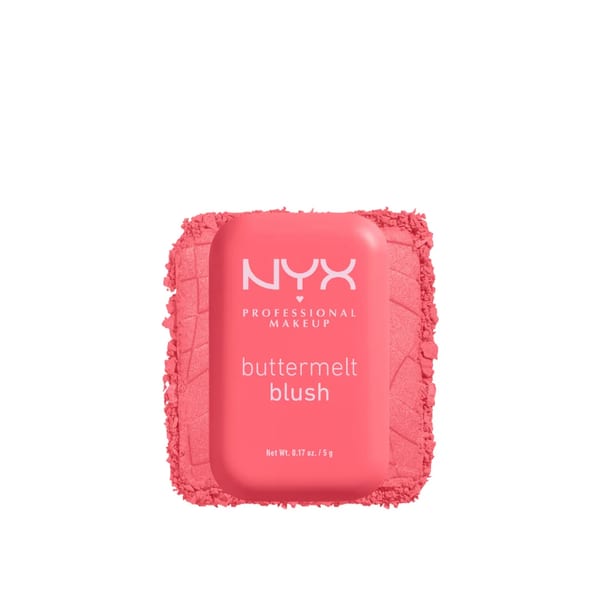 NYX Professional Makeup Buttermelt Blush، كريم خدود بودرة، يدوم حتى 12 ساعة، مقاوم للتلاشي والانتقال