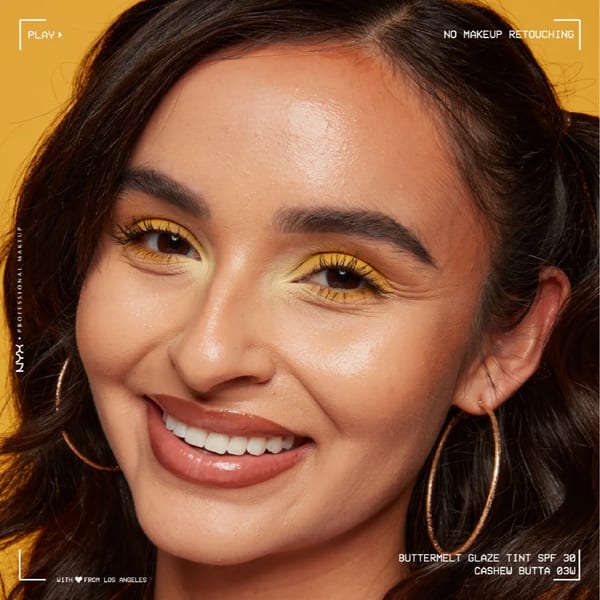 NYX Professional Makeup Buttermelt Glaze Soft Glow Skin Tint + SPF/FPS 30, كريم أساس, يدوم 12 ساعة