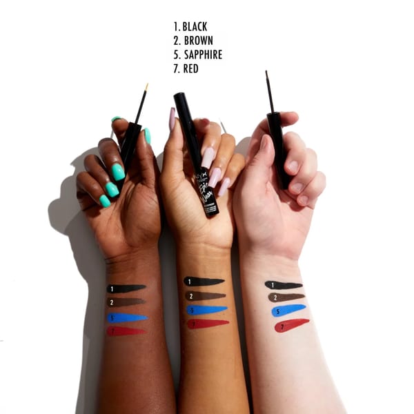 NYX Professional Makeup Epic Wear Liquid Liner, كحل سائل مقاوم للماء يدوم طويلاً