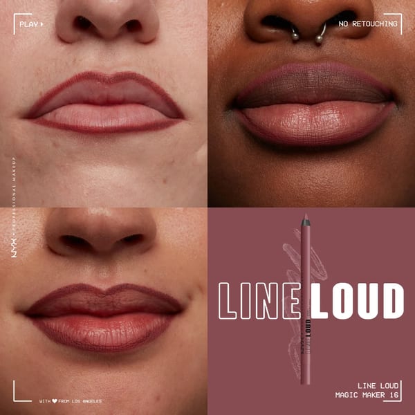 NYX Professional Makeup قلم تحديد الشفاه Line Loud