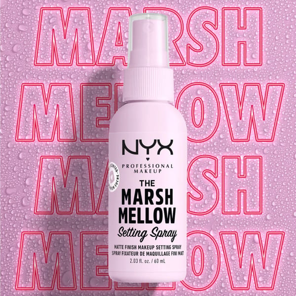 NYX Professional Makeup Marshmellow Setting Spray - بخاخ تثبيت المكياج لا يبهت، يتلطخ أو ينتقل - 60مل