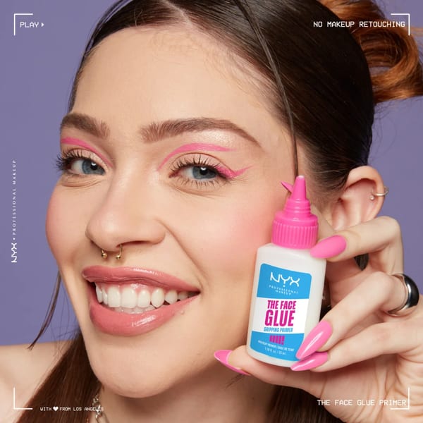 NYX Professional Makeup The Face Glue Primer, برايمر لاصق، ترطيب حتى 24 ساعة، ثبات المكياج حتى 24 ساعة، 35 مل