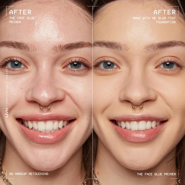 NYX Professional Makeup The Face Glue Primer, برايمر لاصق، ترطيب حتى 24 ساعة، ثبات المكياج حتى 24 ساعة، 35 مل