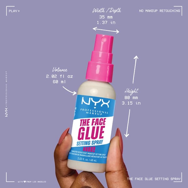 NYX Professional Makeup The Face Glue رذاذ تثبيت المكياج