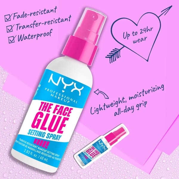 NYX Professional Makeup The Face Glue رذاذ تثبيت المكياج