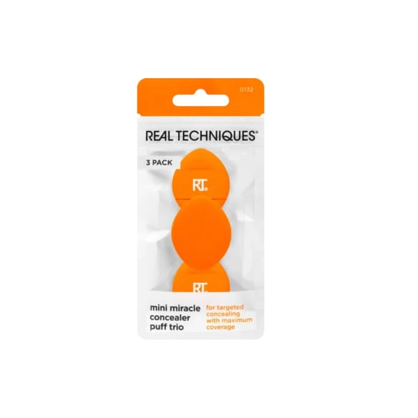Real Techniques Mini Miracle Concealer Puff Pack 3 قطع