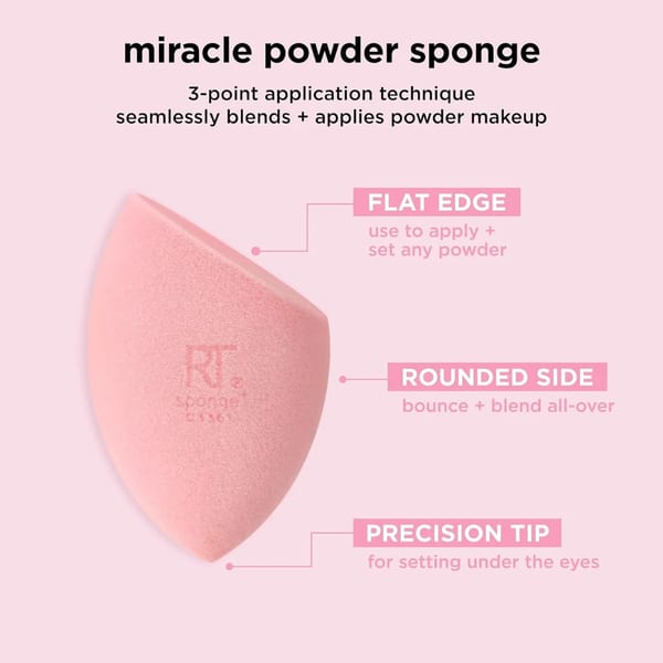 Real Techniques إسفنجة Miracle Complexion Duo 2 قطعة
