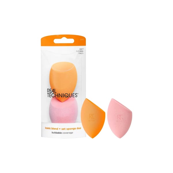 Real Techniques إسفنجة Miracle Complexion Duo 2 قطعة