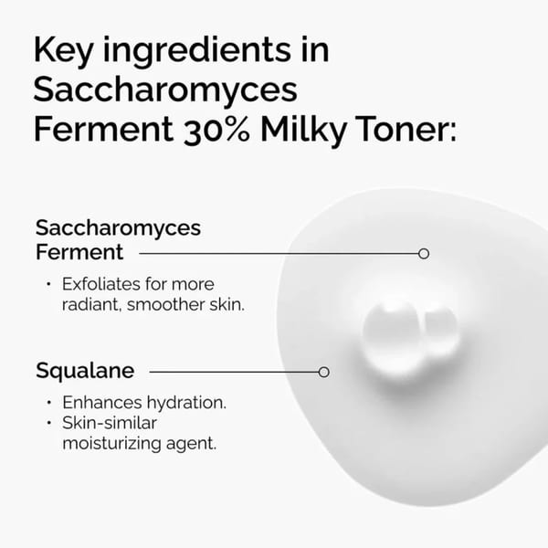 The Ordinary Saccharomyces Ferment 30% Milky Toner لتقشير لطيف وترطيب البشرة